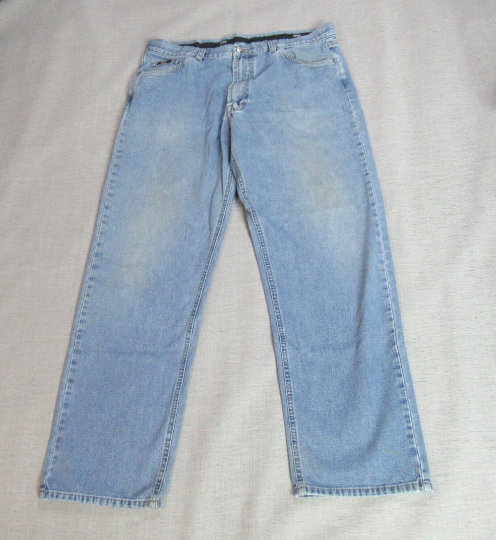 Vintage Boss Hugo Boss Jeans Mens Size 40x34 Blue Alabama Straight Grunge 80s